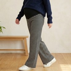 아이캔심플 꾸안꾸 스트라이프 코튼 임산부 롱팬츠