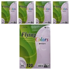 samwon PAPER Flying Color 丁香花色 120g/m2 210 x 297 mm 5包, A4, 100個