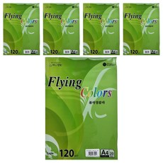 samwon PAPER Flying Color 淺綠色 120g/m2 210 x 297 mm 5張, A4, 100個