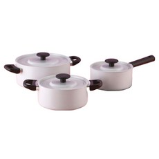 BEKA 貝卡 電磁爐 Correct 鍋具 3件套組, 單柄鍋 18cm + 雙柄鍋 20cm + 雙柄鍋 24cm, 1套, 薰衣草