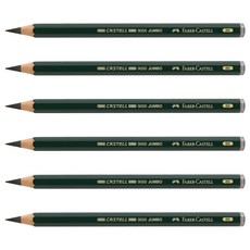 FABER-CASTELL 輝柏 Jumbo Castell 9000鉛筆 6B, 單一顏色, 6個