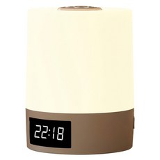 FITORA 時間顯示定時遙控床頭燈, 圓柱體