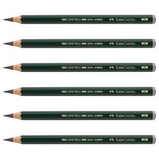 FABER-CASTELL 輝柏 Jumbo Castell 9000鉛筆 2B, 6個, 單一顏色