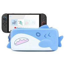 GEEKSHARE Joytron Nintendo Switch 2 硬殼收納包 鯊魚派對, 混色, 1個, 單一商品