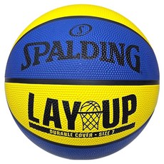 SPALDING 斯伯丁 Layup 籃球 藍黃色, 84-551Z