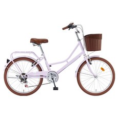 레스포 여성용 2026년 선데이22 7단 클래식 스틸 V 브레이크 자전거 15.9kg 140~160cm 방문설치, 01 라일락, 1개, 1570mm