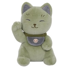 YVONNE COLLECTION 以旺傢飾 招財貓小玩偶, 抹茶綠, 1個, 25cm