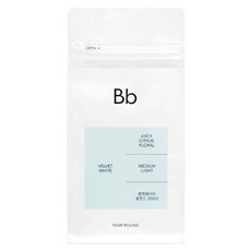 BEAN BROTHERS 絲絨白衣衣索比亞綜合咖啡豆原豆, 200g, 1個