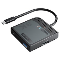 SPACE SHIELD 任天堂 Switch 系列相容 4K 144Hz HDMI 便攜式連接底座, 黑色, 1個, 單一商品