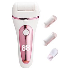 JOW BUY 蕉蕉購物 充電式數顯電動去腳皮機 附3磨頭, 粉色, CP-EP01