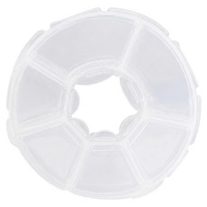 JOW BUY 蕉蕉購物 隨身圓型六格小藥盒, 1個