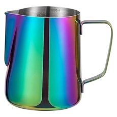 Couselect 304不鏽鋼電鍍拉花杯/咖啡奶泡壺 600ml, 炫彩色, 1個
