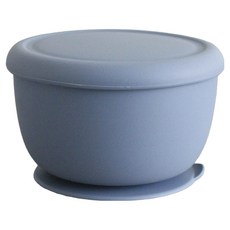 GOOD YEGAM 韓國製矽膠副食品吸盤碗, 深藍色, 1個