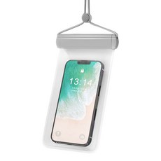 Aura IPX8掛脖可觸屏手機防水袋 7.2吋適用, 北歐灰, 1個