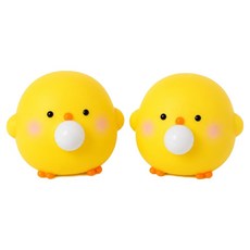 리드홈 귀여운 병아리 풍선껌 말랑이 스퀴시 옐로우 100g, 2개 2개