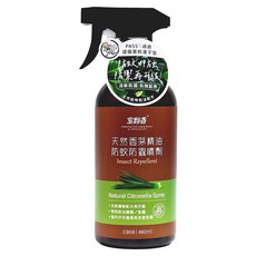 室翲香 天然香茅精油防蚊防蟲噴劑 480ml, 1個, 1個裝