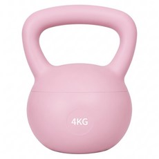 小木馬 居家健身壺鈴 軟壺鈴 競技壺鈴, 粉色, 1個, 4kg