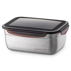 LocknLock 樂扣樂扣 不鏽鋼保鮮盒 長方形 900ml, 1個, 1個裝