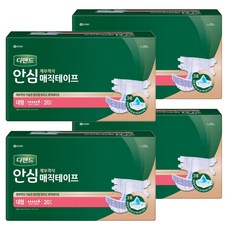 Depend 利清爽 男女通用安心魔術貼成人紙尿褲盒裝, 4個, 20枚入, 大型