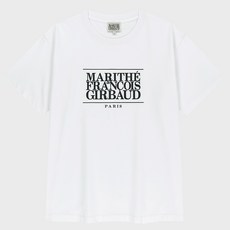MaritheFrancoisGirbaud 男女通用 CLASSIC LOGO TEE, 白色