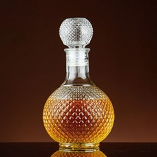 French Mars 高級透明葡萄酒醒酒器 玻璃瓶 球型 MMM4244, 1個, 1L