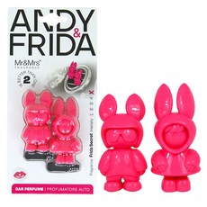 Mr&Mrs FRAGRANCE Andy & Frida 車用芳香劑 2件套組, 1套, Frida Secret