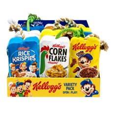 Kellogg's 家樂氏帶繩吱吱叫玩具 3款混裝 附陳列盒, 混和顏色, 1套