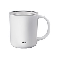 하리오 CMG 이중 보온 보냉 머그컵 350ml, 화이트, 1개