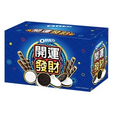 OREO 奧利奧 開運發財箱 OREO 捲心酥 香草 + OREO 捲心酥 巧克力 + OREO 隨手包香草口味, 398.25g, 1箱
