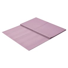 Lotus COZY FITNESS SERIES 台灣製止滑環保TPE加寬雙摺疊瑜珈墊, 暮櫻粉, 1個