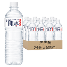 天天喝 天然微礦無菌開水, 24個, 600ml