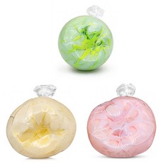 K-ROMAN 舒壓裂紋球 粉彩軟軟 80g x 3件組, A色(黃色, 粉紅色, 綠色), 1套
