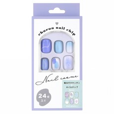 KAMIO JAPAN 指甲貼片/穿戴甲 短款 213891 24片, 1個, 藍色