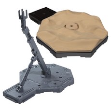 萬代+Master Base 可動底座 1 + 沙漠場景罩套組, 黑色(可動底座), 1套