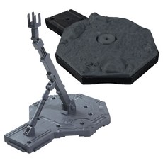 萬代+Master Base 可動底座 1 + 光榮戰場 封面套組, 黑色(可動底座), 1套