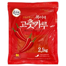 복이네먹거리 중국산 고운 고춧가루 보통맛 떡볶이 소스용, 2.5kg, 1개