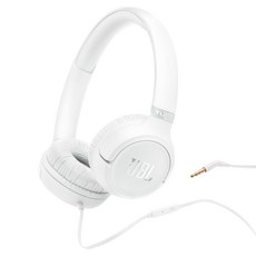 JBL 耳罩式有線耳機, 白色, TUNE 530 WIRED