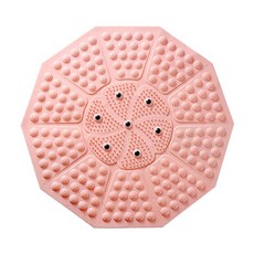 Elio 指壓板磁石超慢跑墊/腳底按摩墊/室內健身跑步墊 50 x 50cm, 粉色, 1個