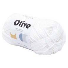 삼남뜨개실 올리브 뜨개실 100g, 올리브 100g 11 화이트 042, 1개 올리브 100g 11 화이트 042, 1개