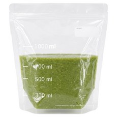 Yori Grida 設計印刷站立式夾鏈袋 1L, 特大(XL), 10個, 1入