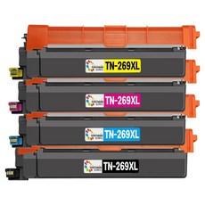 잉크메이드 TN-269XL 대용량 호환토너 4종 세트, 검정, 파랑, 빨강, 노랑, 1세트
