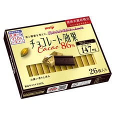 meiji 明治 巧克力效果CACAO86%黑巧克力 26枚, 130g, 1盒