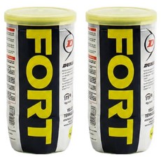 DUNLOP 網球比賽球 2入, 黃色, 2個