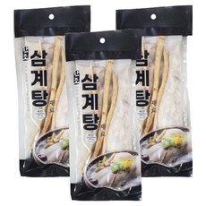 僅使用韓國國產原料的白熟參雞湯材料, 100g, 3個