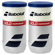 BABOLAT 黃金錦標賽比賽用球 2入, 黃色, 2個