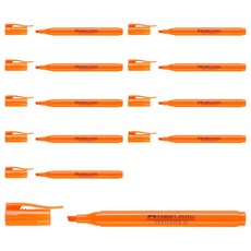 FABER-CASTELL 輝柏 Textliner 38 螢光筆, 橘色, 10個