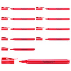 FABER-CASTELL 輝柏 Textliner 38 螢光筆, 紅色, 10個