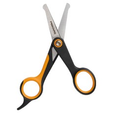 FISKARS 寵物護理圓頭細節修剪剪刀, 橘色, 1個