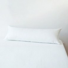 Nubile 涼爽標準Duralon方形身體抱枕 含枕芯, 白色