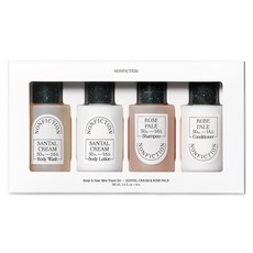 NONFICTION 身體與頭髮迷你旅行組 Santal Cream與Rose Pale, 1套